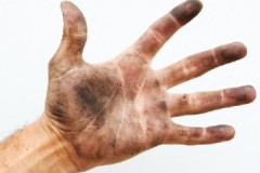 Sin dejar marcas, ni como lavarse las manos de la tinta de la impresora